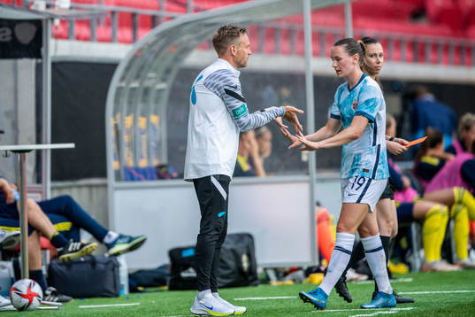 Martin Sjögren, head coach and Elisabeth Terland of Norway