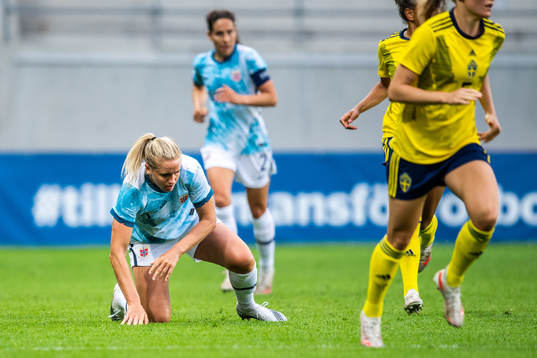 Elise Hove Thorsnes of Norway looks dejected