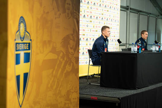Viktor Claesson and Ludwig Augustinsson of the Swedish