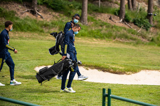 Jordan Larsson, Alexander Isak and Robin Quaison of the