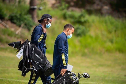 Alexander Isak and Robin Quaison of the Swedish national