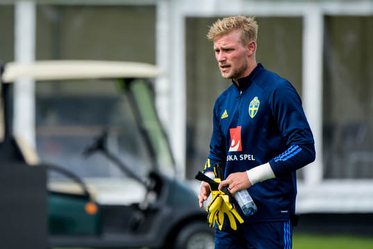 Jacob Rinne of the Swedish national football team's reserve