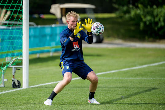 Jacob Rinne of the Swedish national football team's reserve