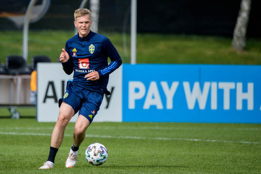 Joakim Nilsson of the Swedish national football team's