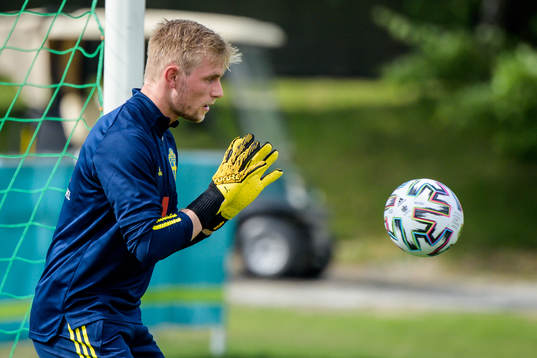 Jacob Rinne of the Swedish national football team's reserve
