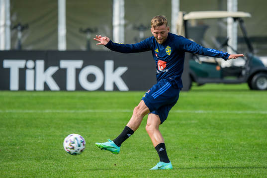 Jesper Karlsson of the Swedish national football team's