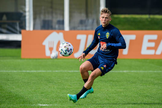 Jesper Karlsson of the Swedish national football team's