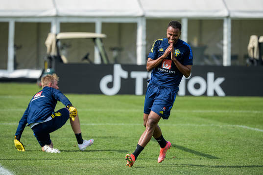 Isaac Kiese Thelin of the Swedish national football team's