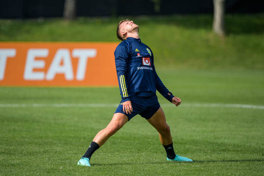 Jesper Karlsson of the Swedish national football team's