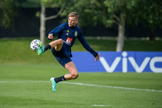 Jesper Karlsson of the Swedish national football team's
