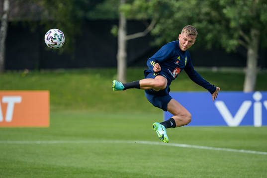 Jesper Karlsson of the Swedish national football team's