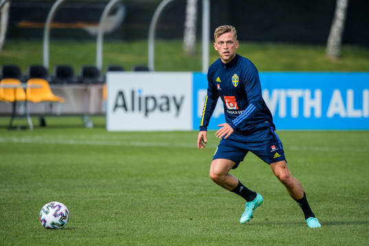 Jesper Karlsson of the Swedish national football team's
