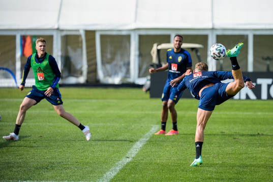 Jesper Karlsson of the Swedish national football team's