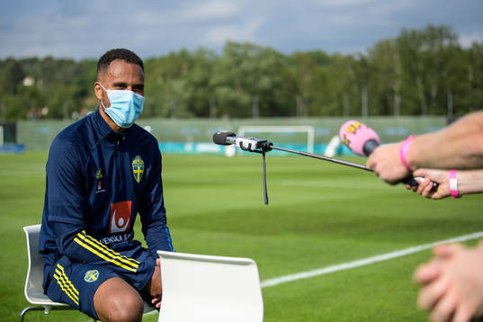 Isaac Kiese Thelin of the Swedish national football team's