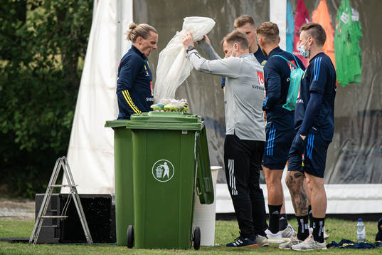 Niklas Hult of the Swedish national football team's reserve
