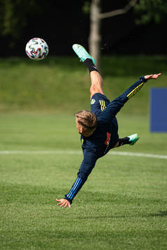Jesper Karlsson of the Swedish national football team's