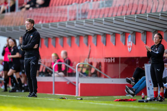 Helsingborgs tränare Kristoffer Schönbeck och