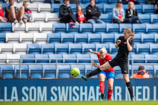 Helsingborgs Maya Waltersson och Hittarps Emma Vald
