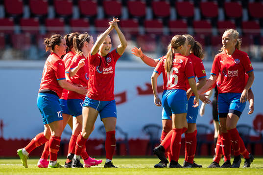 Helsingborgs Isabel Aguilar jublar