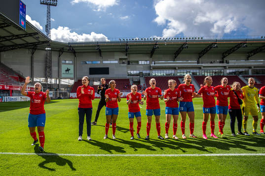 Helsingborgs spelare jublar