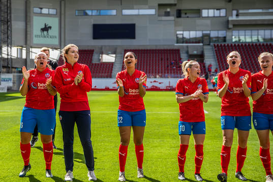 Helsingborgs spelare jublar