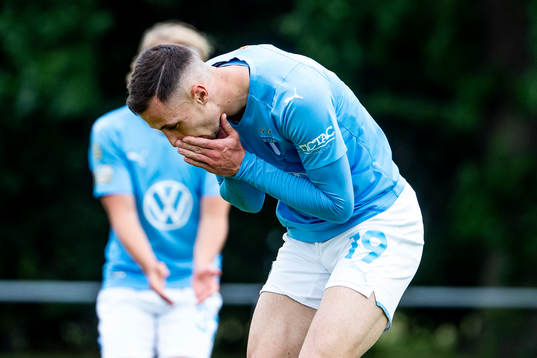 Malmö FFs Veljko Birmancevic deppar