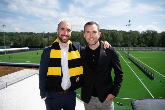 Martin Foyston, assisterande tränare, och Martin Ericsson,