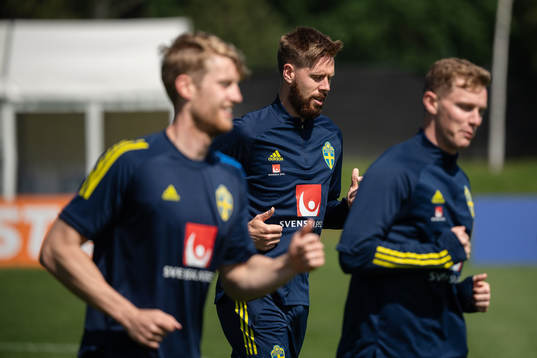 Pontus Jansson of the Swedish national football team at a