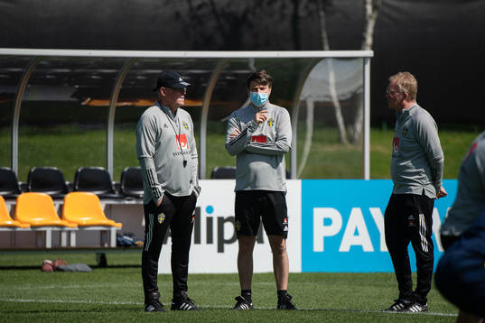 Janne Andersson, head coach, sport psychologist Daniel