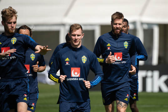 Pontus Jansson of the Swedish national football team at a