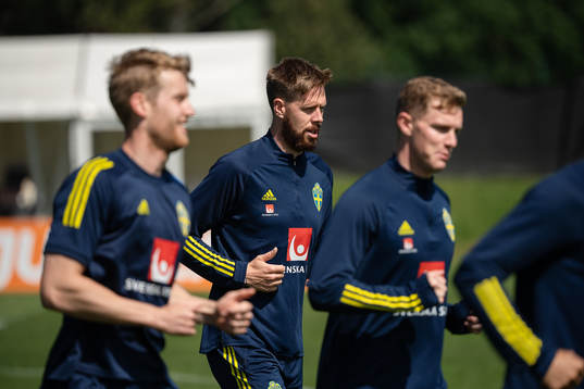 Pontus Jansson of the Swedish national football team at a