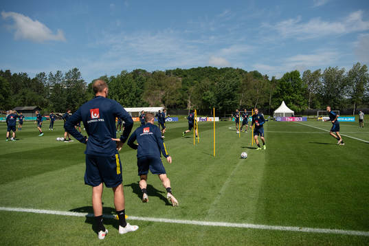 Sebastian Larsson of the Swedish national football team at