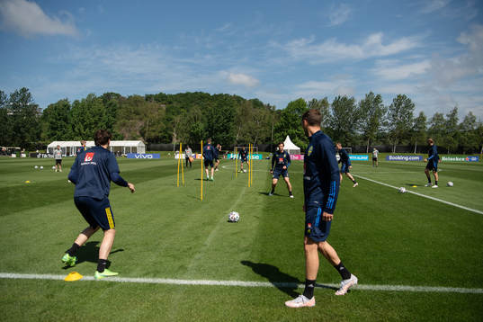 Gustav Svensson of the Swedish national football team at a