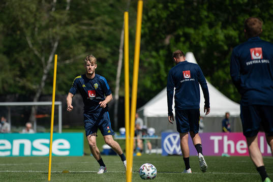 Filip Helander of the Swedish national football team at a
