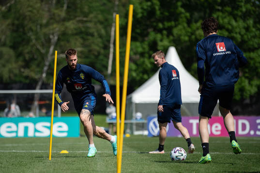 Pontus Jansson of the Swedish national football team at a