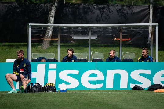 Pontus Jansson, Albin Ekdal, Ludwig Augustinsson and Pierre