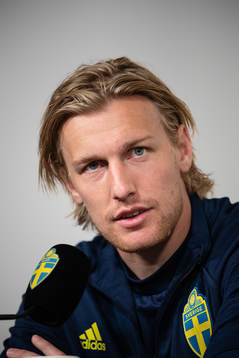 Emil Forsberg of the Swedish national football team at a