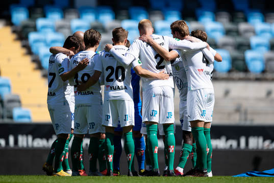 Jönköping samlade innan fotbollsmatchen i Superettan