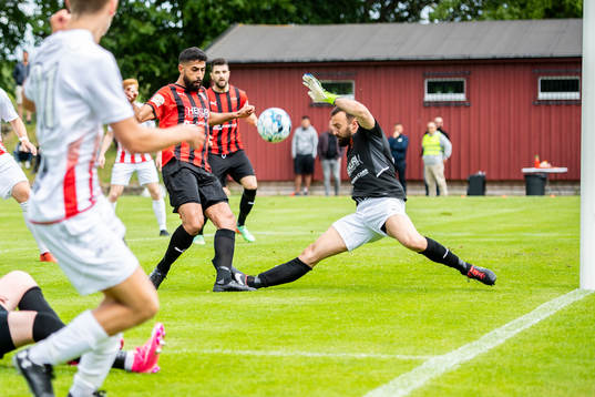 Besas Jones Mahjoub och Målvakt Nikola Delibasic