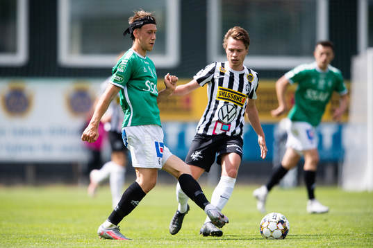 Brages Bjarni Mark Antonsson och Landskronas Filip Ottosson