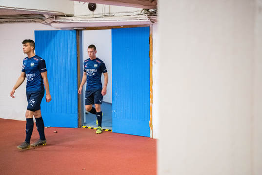 Österlens Florent Sopi och Samuel Fröjdh