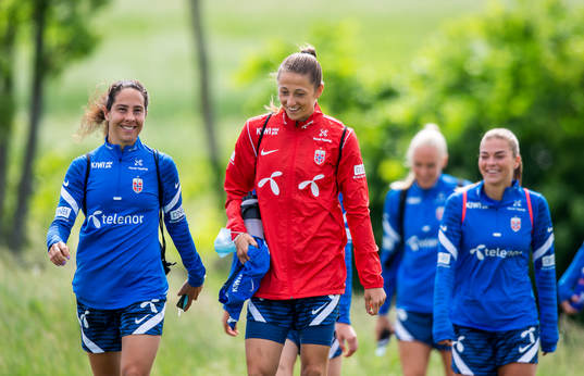 Ingrid Moe Wold, goalkeeper Cecilie Fiskerstrand and Malin