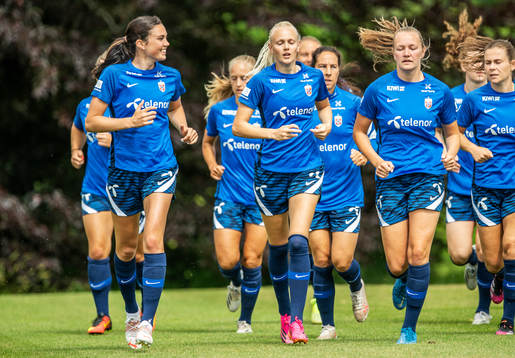Ingrid Syrstad Engen, Karina Sævik and Frida Maanum of the