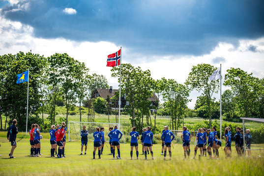 Players of the Norwegian women’s national football team