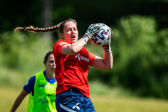 goalkeeper Aurora Mikalsen of the Norwegian women’s