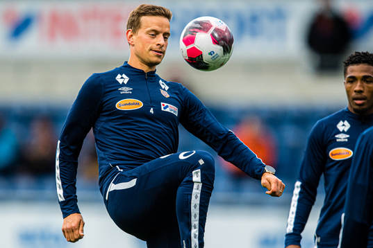 Jonas Grønner of Aalesund warms up