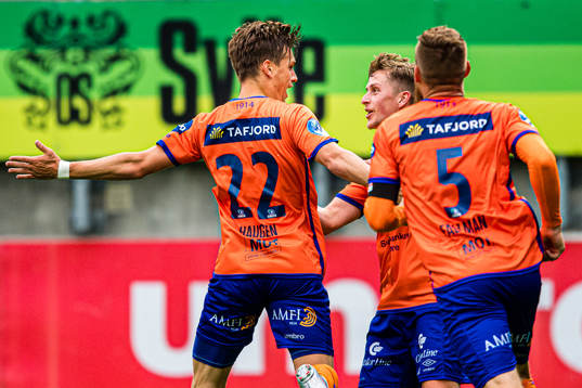 Sigurd Hauso Haugen of Aalesund celebrates