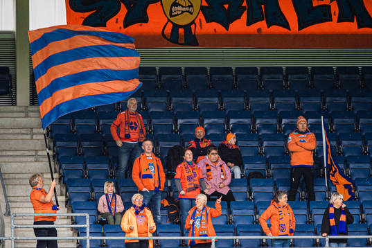 Spectators in the stands