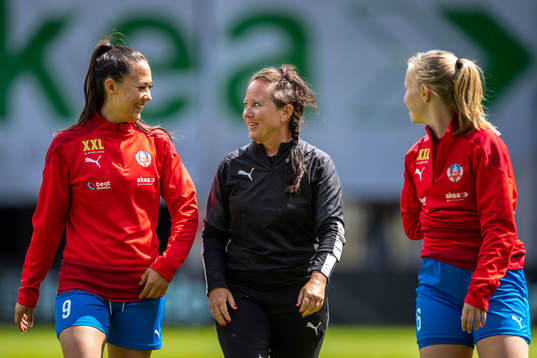 Helsingborgs Isabel Aguilar, assisterande tränare Carina