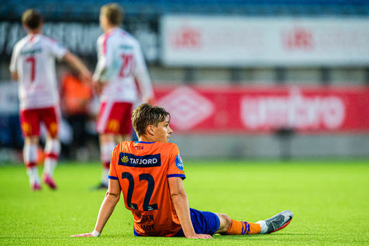 Sigurd Hauso Haugen of Aalesund looks dejected